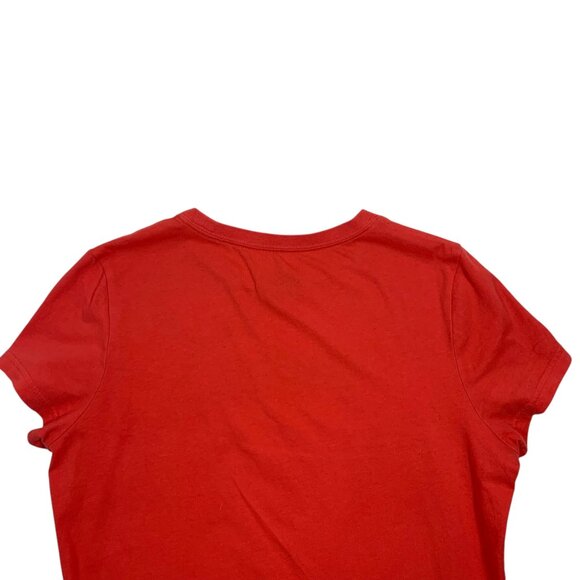 puma logo short sleeve red t-shirt woman size large - Picture 6 of 15